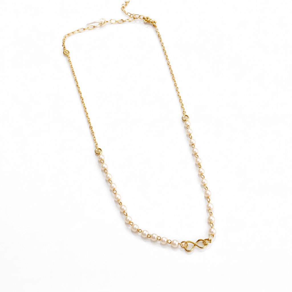 Colar Perola Infinito