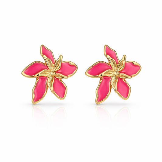 Brinco Esmaltado Flor