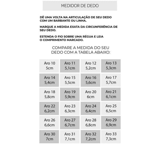 Anel Solitário com Zircônia Elegante